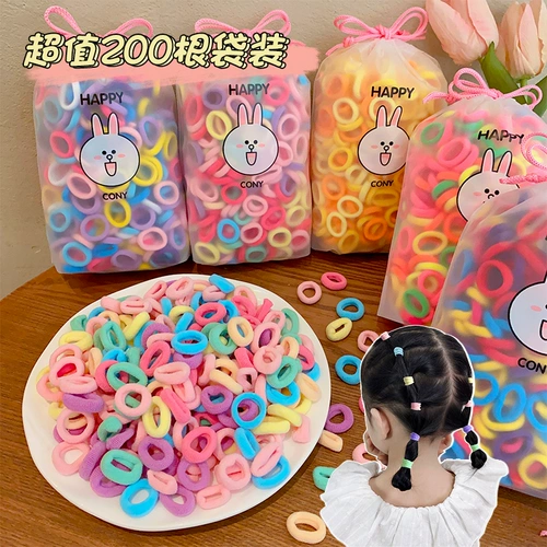 Детская резинка, детское безвредное полотенце, эластичный аксессуар для волос, не повреждает волосы