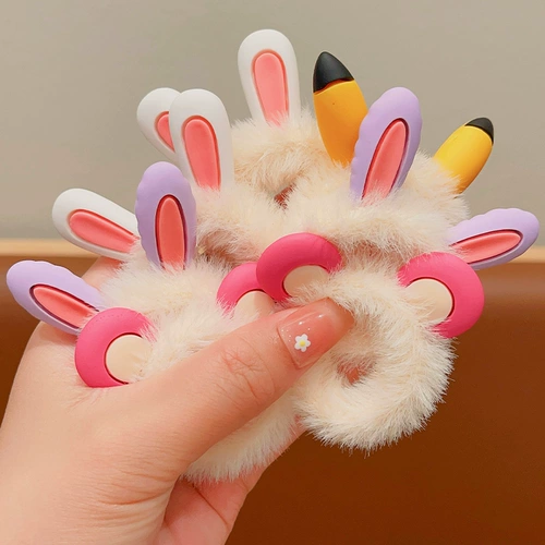 Детская милая безвредная резинка для волос, аксессуар для волос, не повреждает волосы