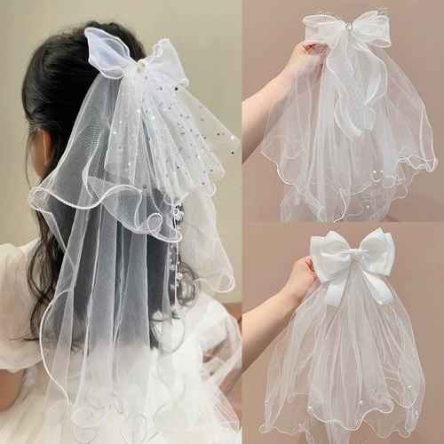 Детские шпильки для волос с бантиком, детская заколка для волос для принцессы, аксессуар для волос, подарок на день рождения