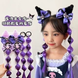 Детский парик с косичкой, хвостик, резинка для волос, аксессуар для волос