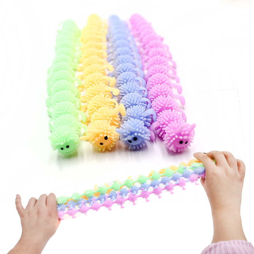 Novelty Creativity Unzip Adult Play Man for the whole person centipede pinch toy caterpillar soft-rubber children kindergarten gift