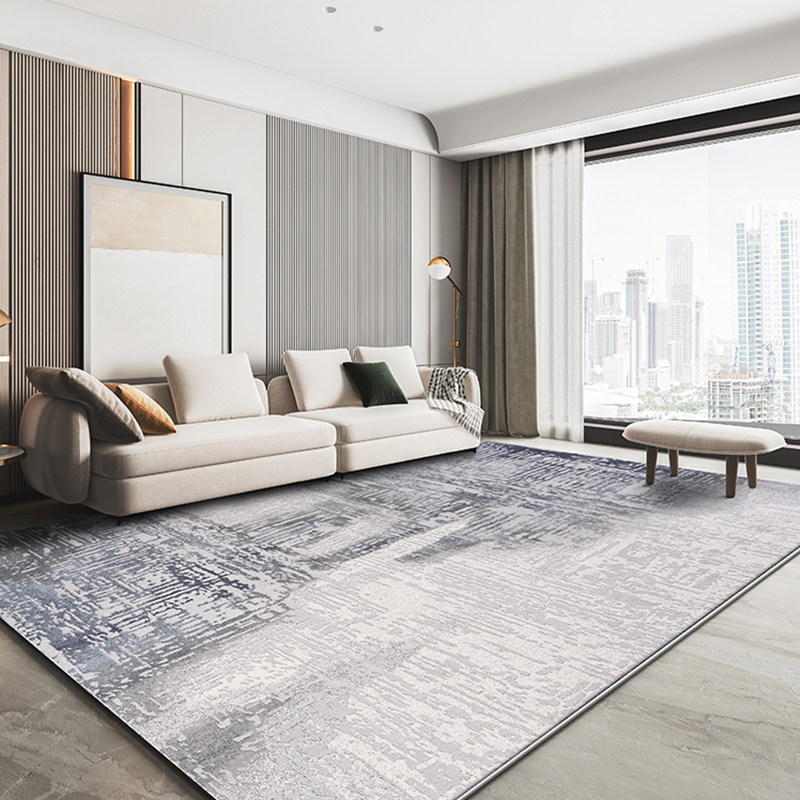 Living Room Carpet Blue Grey Light Luxury Superior Tea Blanket Modern Minima Home Bedroom Bed Front Blanket Easy To Handle Mat