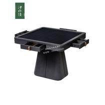 Table machine de mahjong en bois massif Dining Dual-use New Multifunctional Black Walnuts Mahjong Table Fully Automatic Home Dining Table Body