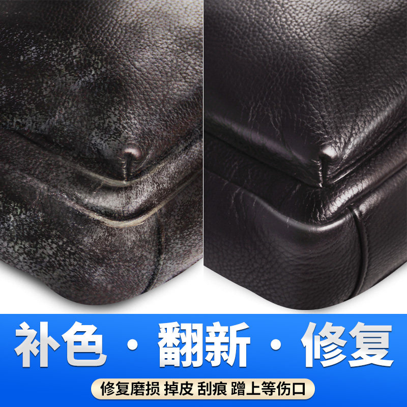 高級ハンドバッグの修理、摩耗や損傷の修復、革製バッグの修復とケア、縁や角の傷補修クリーム、塗装の剥がれや傷の補修