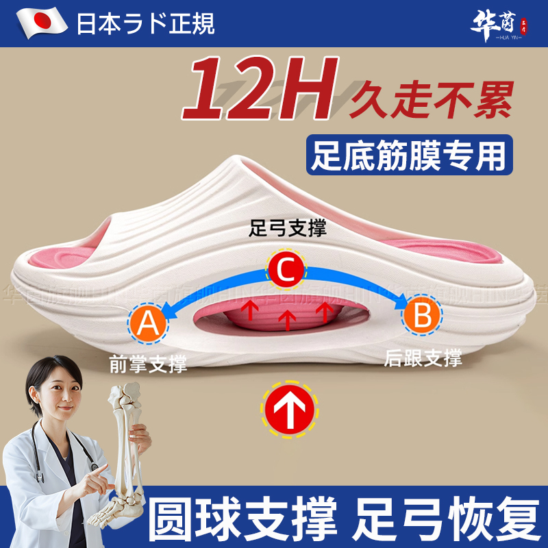 Arch Support Slippers for Flat Feet and Valgus, Professional Correction, Eva Anti-Slip, Anti-Odor, Stepping Comfort Slippers