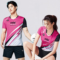 2021 New badminton suit men and women suit short sleeve top tennis quick-drying sportswear