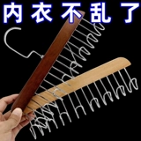 Вешалка из натурального дерева, универсальное нижнее белье, галстук, ремень, волнистая система хранения, эффект подтяжки