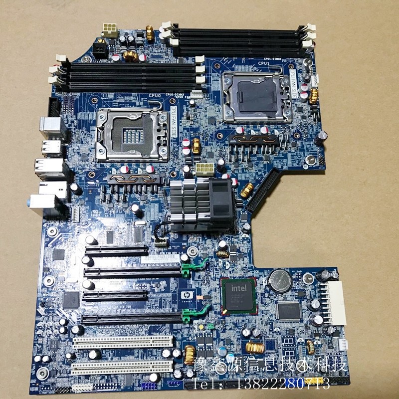 HP HP Z600 Workstation Motherboard 591184-001 461439-001 X58 Dual Support 56XX