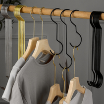 Bold double round S hook clothing shop clothes matching S adhesive hook pants hook S-shaped hook S-shaped hook length S hook hanger adhesive hook