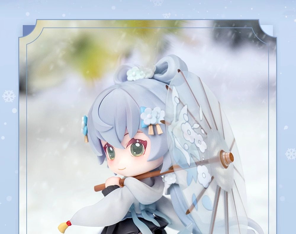 限量款附特典-洛天依梨花雪Q版手办正版