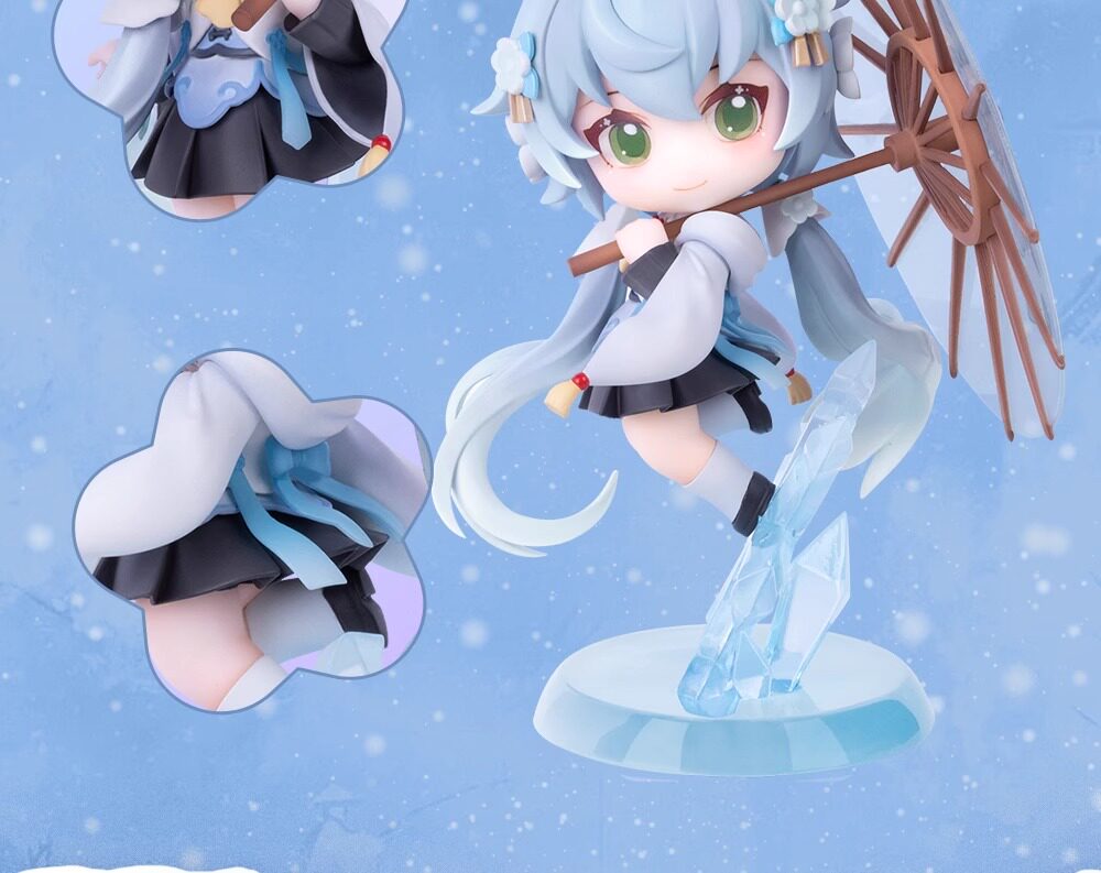 限量款附特典-洛天依梨花雪Q版手办正版