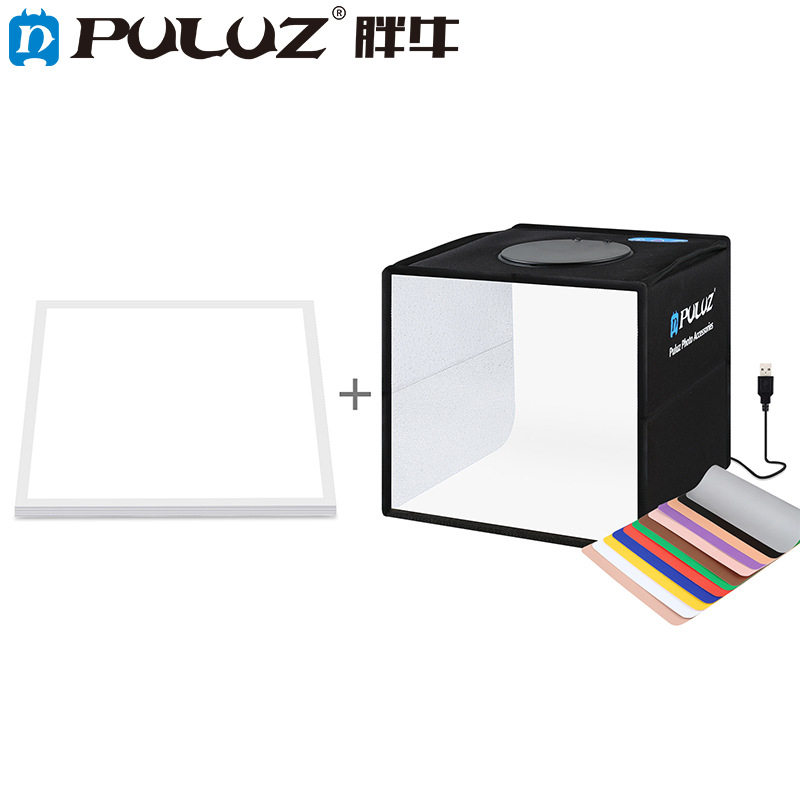 Fat Bull 25CM Double LED Light Photography Shed Plus No Shadow Light Suit to Play Jewelry Mobile Phone Model Small Props