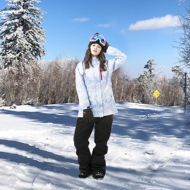 Japan ACTIVERSION single and double board ski suit women's suit waterproof windproof warm ski underwear suit women