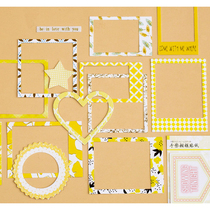 8 small fresh photo frame hand account sticker package creative INS diary growth book making DIY decorative stickers