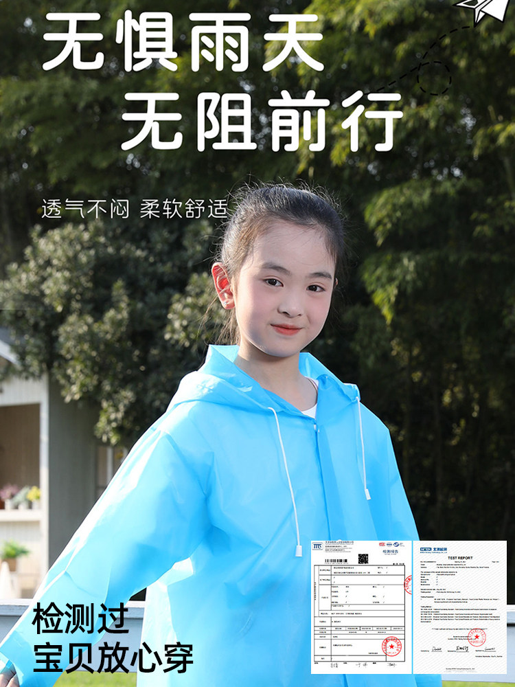 Disposable Raincoat for Children Going to School, Can Be Carried in a Backpack, Outdoor, Long, Thick, Full-Body Rain Poncho for Men and Women, Heavy Rain Protection