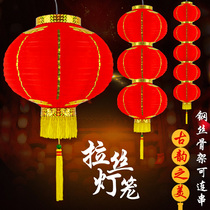 Great red winter melon lantern Lunar New Year festive outdoor waterproof lantern hanging decoration Chinese restaurant temples hanging decoration lanterns