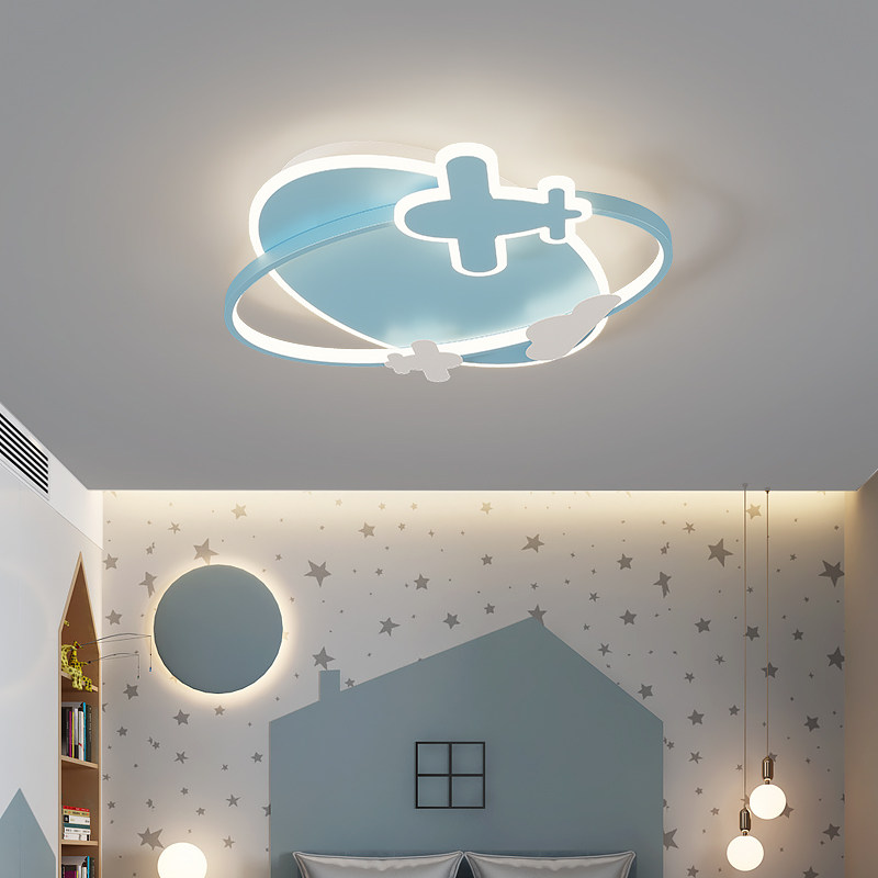 Bedroom lamp children's room lamp princess led Nordic creative personality boys and girls airplane lamp room cloud ceiling lamp