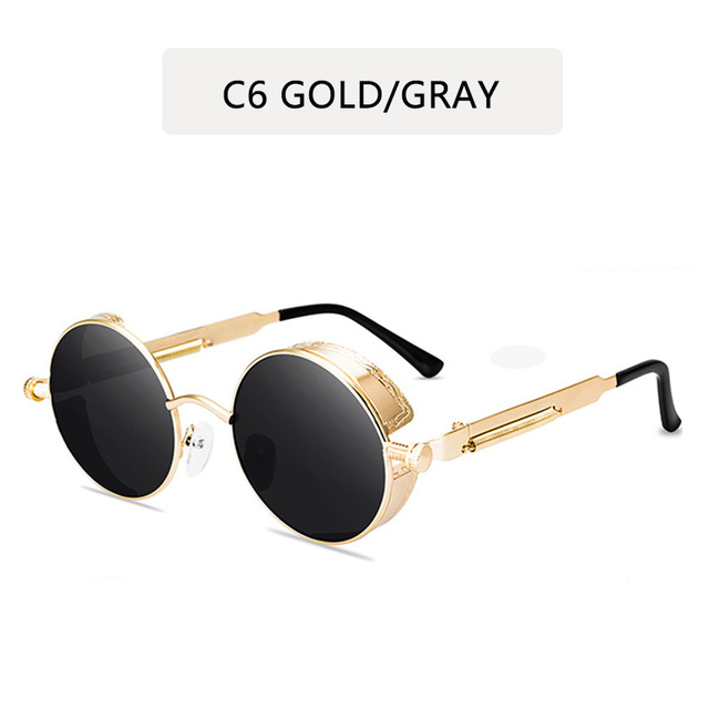 6Classic   Gothic   Steam punk   Sun glasses   Sun   Glasses   Men   Women   B