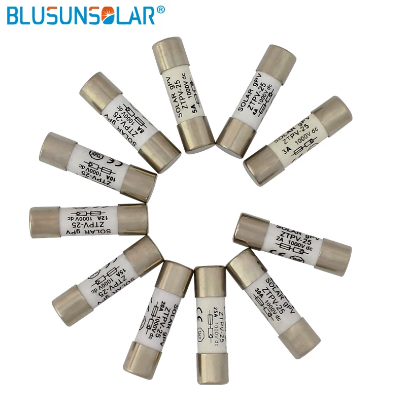 1000В 10×38мм 1A 2A 8A 10A 12A 15A 20A 25A 30A DC PV солнечный F