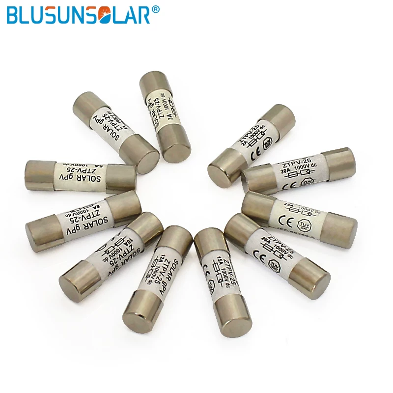 1000В 10×38мм 1A 2A 8A 10A 12A 15A 20A 25A 30A DC PV солнечный F