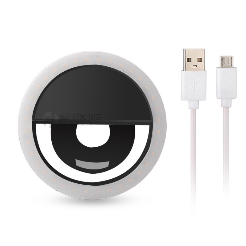 BlackRing   Flash   Selfie   Clip   Aro   De   Luz   Universal   Mobile   Phone   Led
