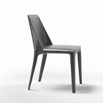  Nordic simple saddle leather modern dining chair designer personality backrest chair sales office high-end negotiation chair customization