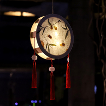 China Wind Hanfu Handheld Palace Lantern Decoration Ancient Wind Flowers Light Mid-Autumn Festival Creative Diy Handmade Flower And Grass Paper Lantern