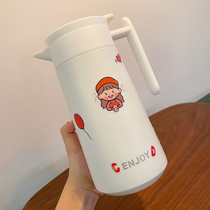 Simple Nordic home insulation pot large capacity 304 stainless steel thermos bottle portable male and female student dormitory water Cup