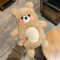 400ml childrens thermos cup cup set student crossbody water Cup protective cover universal cute cartoon plush set Portable