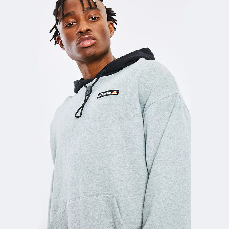 Ellesse новая мужская тенденционная брендовая классическая забавная напечатанная худи с капюшоном длинным рукавом SHC07265