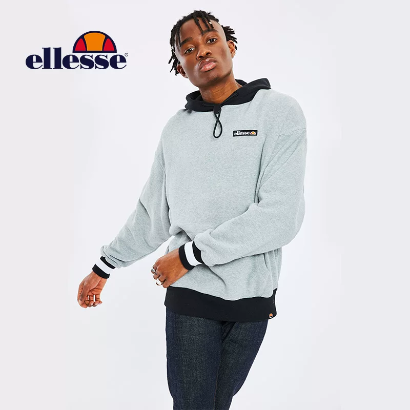 Ellesse новая мужская тенденционная брендовая классическая забавная напечатанная худи с капюшоном длинным рукавом SHC07265