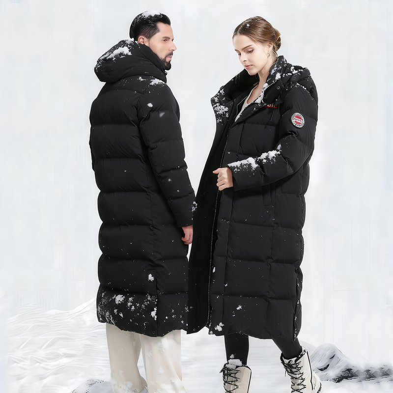 Extreme Cold Goose down Jacket, Unisex, 95% White Goose Down, Long Style, Thickened, Northeast Outdoor Windproof, Cold-Resistant, Ultra-Warm Coat Extreme Cold Goose down Jacket, Unisex, 95% White Goose Down, Long Style, Thickened, Northeast Outdoor Windproof, Cold-Resistant, Ultra-Warm Coat