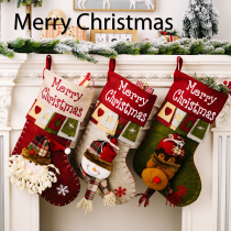 Cross-border new Christmas decoration supplies high-end cartoon Christmas socks three-dimensional socks gift bags decorative socks pendants