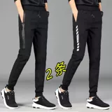 Летние тонкие спортивные модные универсальные штаны для отдыха, большой размер, в корейском стиле