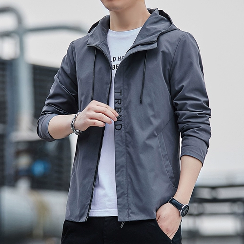 Осенняя трендовая модная универсальная куртка с капюшоном для отдыха, в корейском стиле