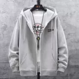 Осенняя демисезонная цветная толстовка с капюшоном, вместительный и большой спортивный кардиган, куртка для отдыха, в корейском стиле, большой размер