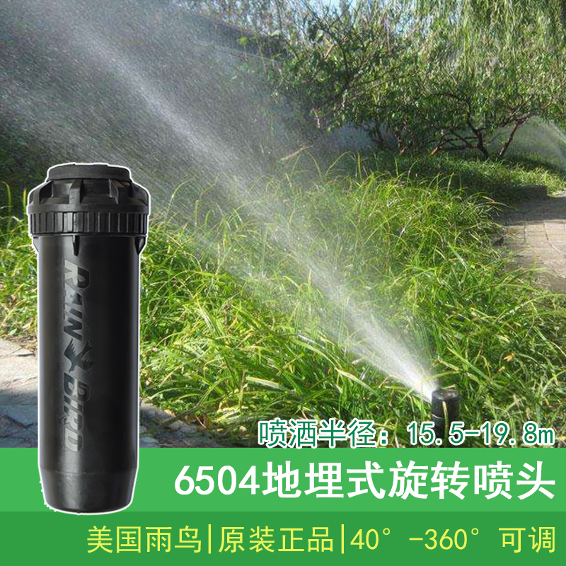 American Rainbird 6504 buried 360 degree rotating sprinkler landscaping watering lawn one inch sprinkler automatic