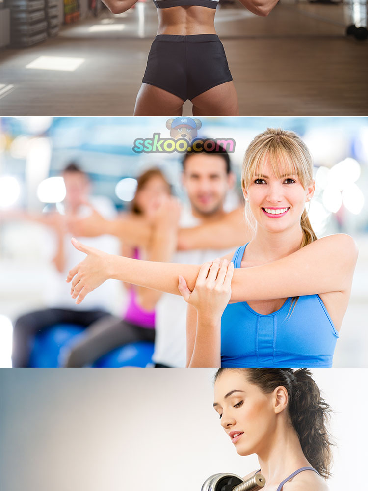美女健身健美跑步瑜伽有氧运动高清摄影照片JPG图片图库设计素材插图3
