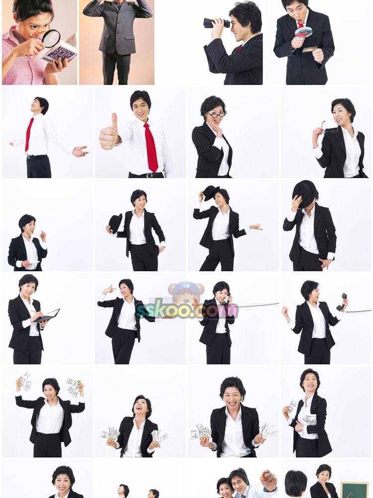 高清亚洲白领办公职场人员组图人物人像特写图片摄影照片设计素材插图11