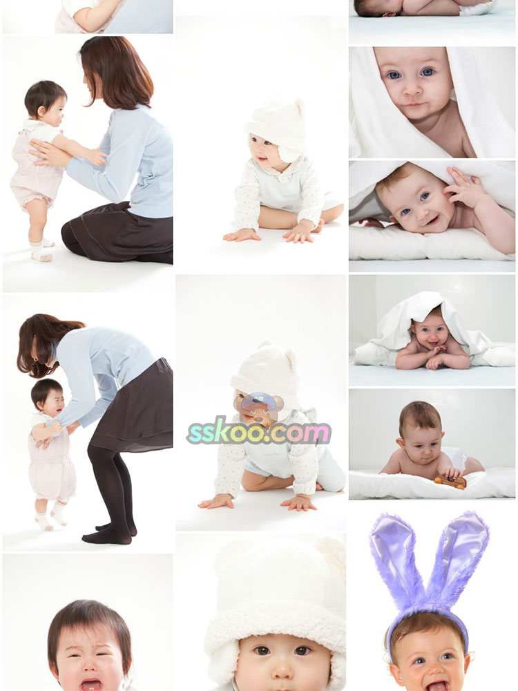 婴儿宝宝哭泣的小孩子小宝宝人像特写图片摄影照片设计素材插图4