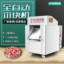 Fully automatic chicken duck chopping machine multifunction frozen meat chop chop chicken nuggets electromechanical movement stainless steel poultry meat chopping block machine