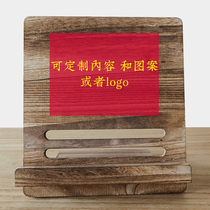 Road-one-harmonies scrub with strings cloth Guqin music sheet music stand Desktop sheet music frame portable guqin accessories All Tongmu wood