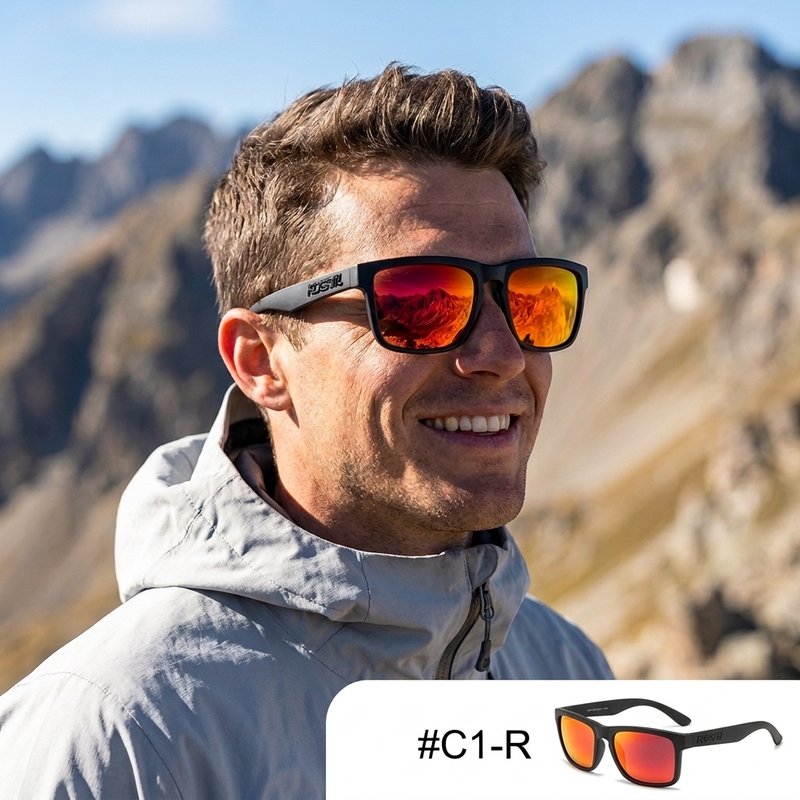 European and American Trendy Square Polarized Sunglasses for Men and Women, Anti-Uv Outdoor Driving, Fishing, Cycling, Sports Sunglasses European and American Trendy Square Polarized Sunglasses for Men and Women, Anti-Uv Outdoor Driving, Fishing, Cycling, Sports Sunglasses