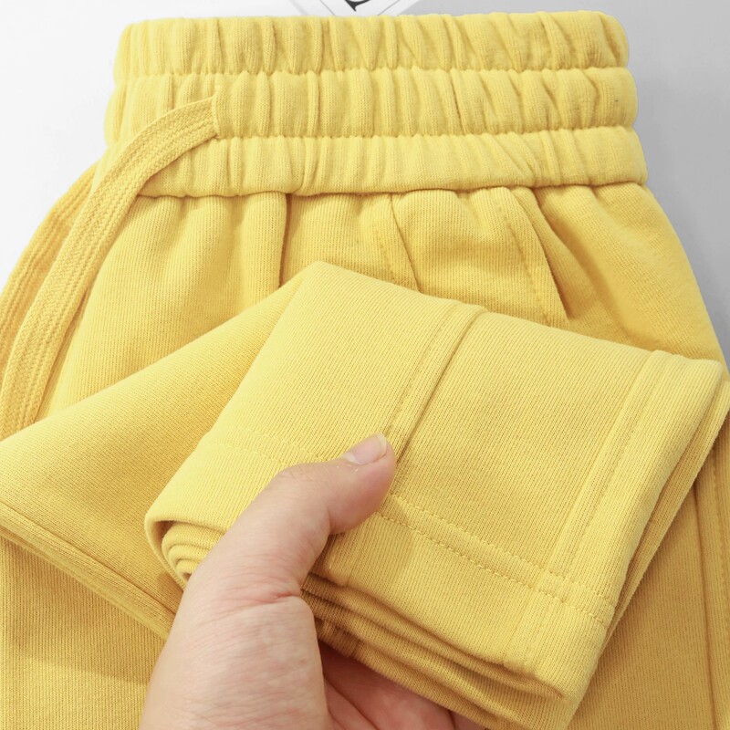 Bright Dopamine Chicken Yellow Narrow Wide-Leg Pants for Women, Autumn High-Waisted, Draped, Slimming, Casual Sports Sweatpants Bright Dopamine Chicken Yellow Narrow Wide-Leg Pants for Women, Autumn High-Waisted, Draped, Slimming, Casual Sports Sweatpants