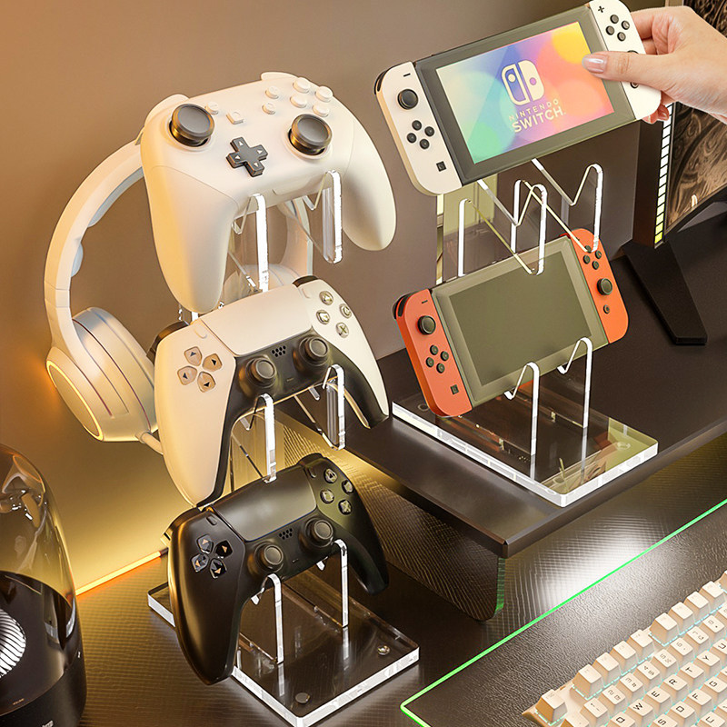 Switch Game Controller Stand Nintendo Acrylic Universal Anti-Squeeze Desktop Headset Holder Switch Game Controller Stand Nintendo Acrylic Universal Anti-Squeeze Desktop Headset Holder