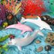 Children's Toys Simulated Marine Life Solid Model Undersea Animal Grandpa Shark Blue Whale Sperm Whale Dolphin Humpback Whale