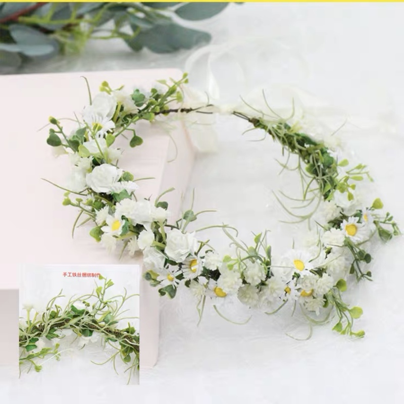 Teacher's Day Gift, Forest-Style White Fairy Garland, Fresh Photo Props, Children's Back-To-School Season Stage Performance Props