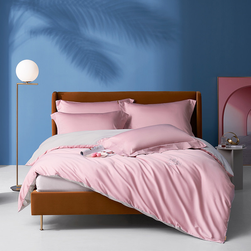 Beyond·live 博洋·生活 60支长绒棉贡缎床上四件套 1.8米床 双重优惠折后￥220.1包邮 2色可选