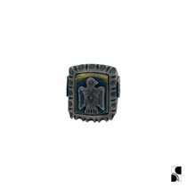 =Silvarie=RED RABBIT retro locomotive Army Magazine weight Thunderbird Silver Copper Mexican ring