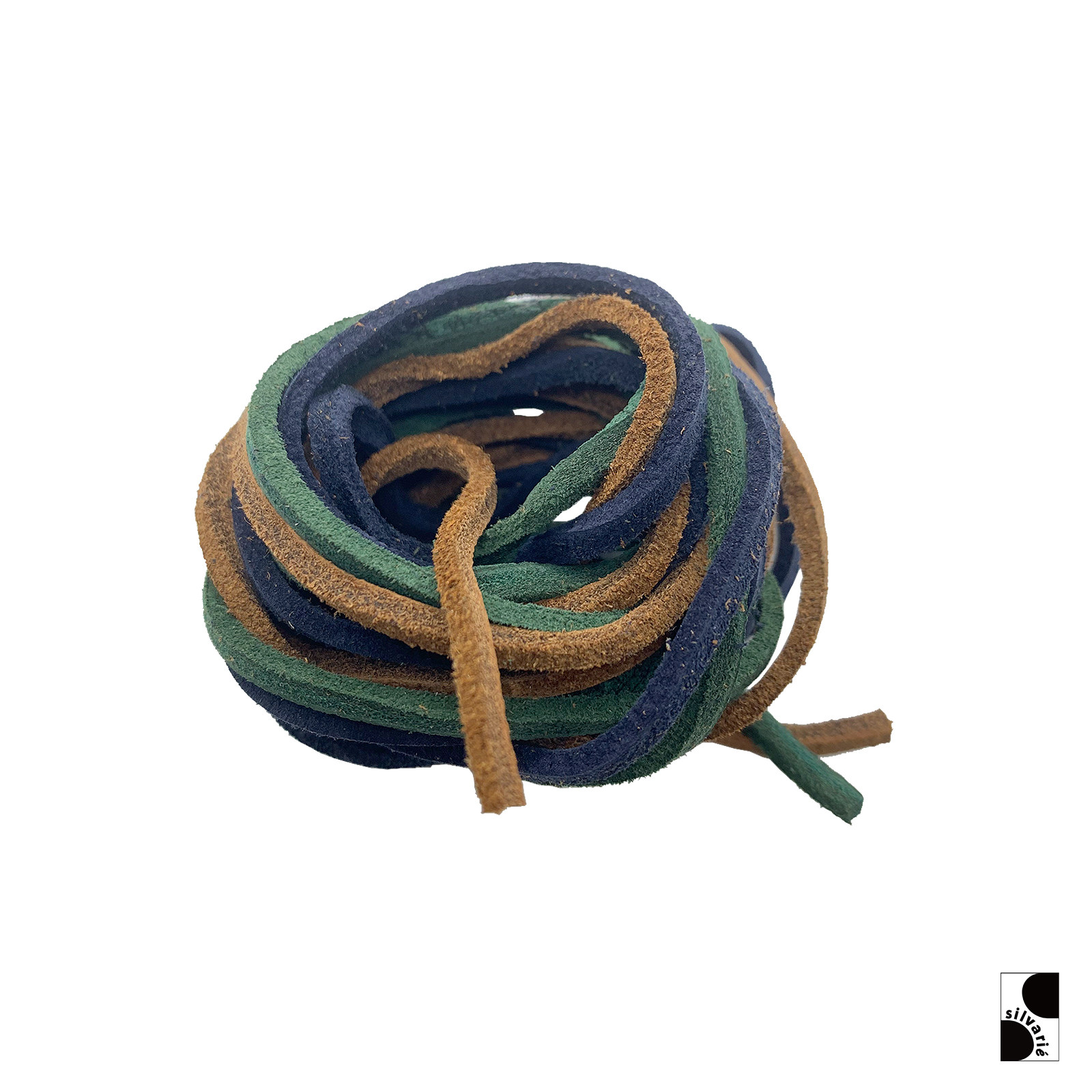 =silvarie=CFS KUDU South African Hornbeet Natural Tanned Deerskin Suede Leather Rope Beaded Trend Necklace